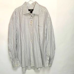 Heavy weight - woven - brown and baby blue checkered shirt